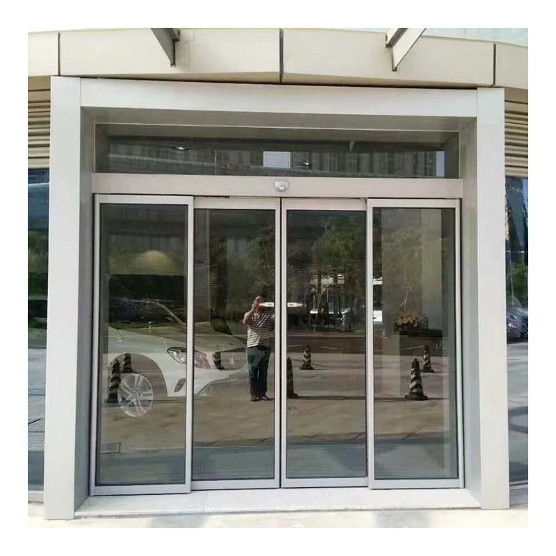 Glass sliding-door entrance